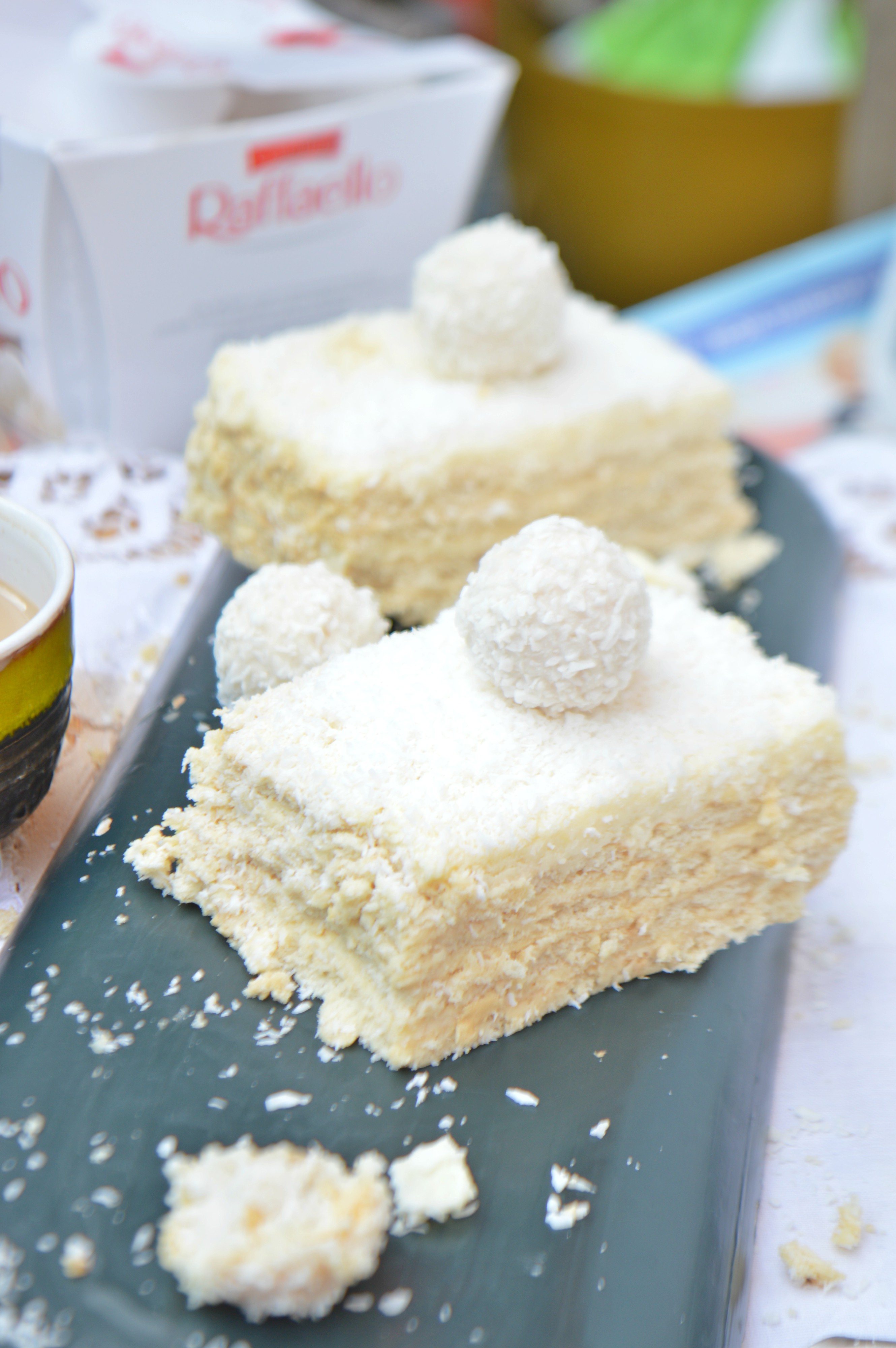 No Bake Raffaello Cake