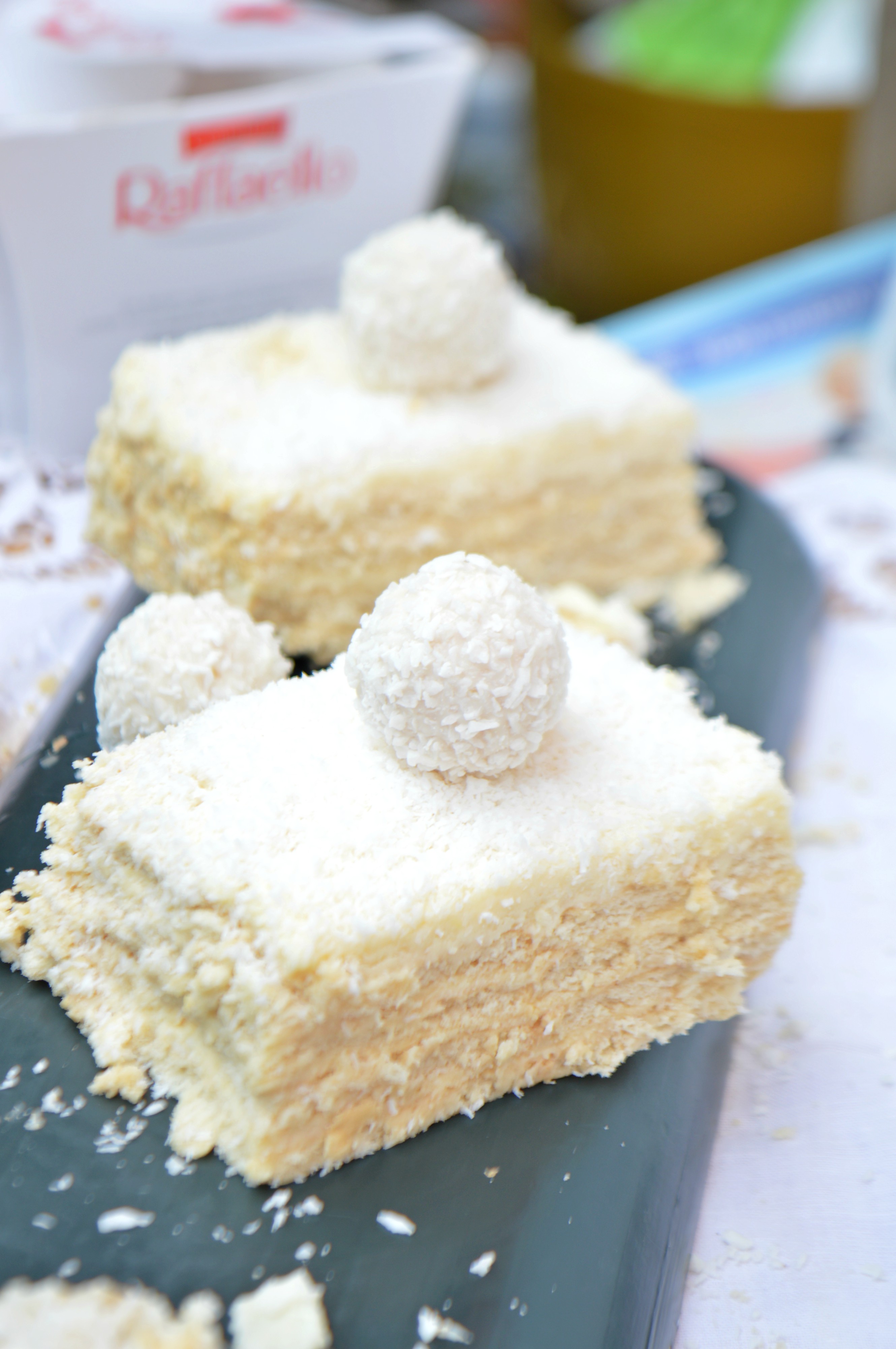 No Bake Raffaello Cake