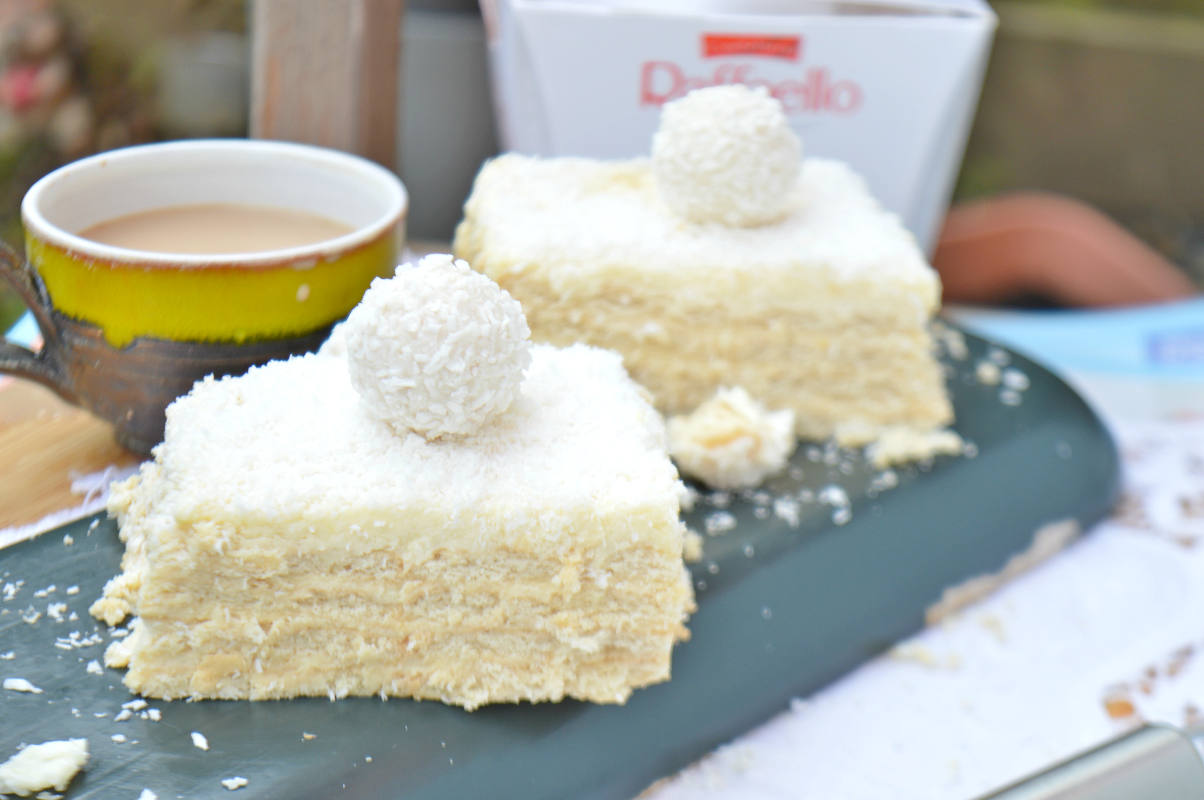 No Bake Raffaello Cake