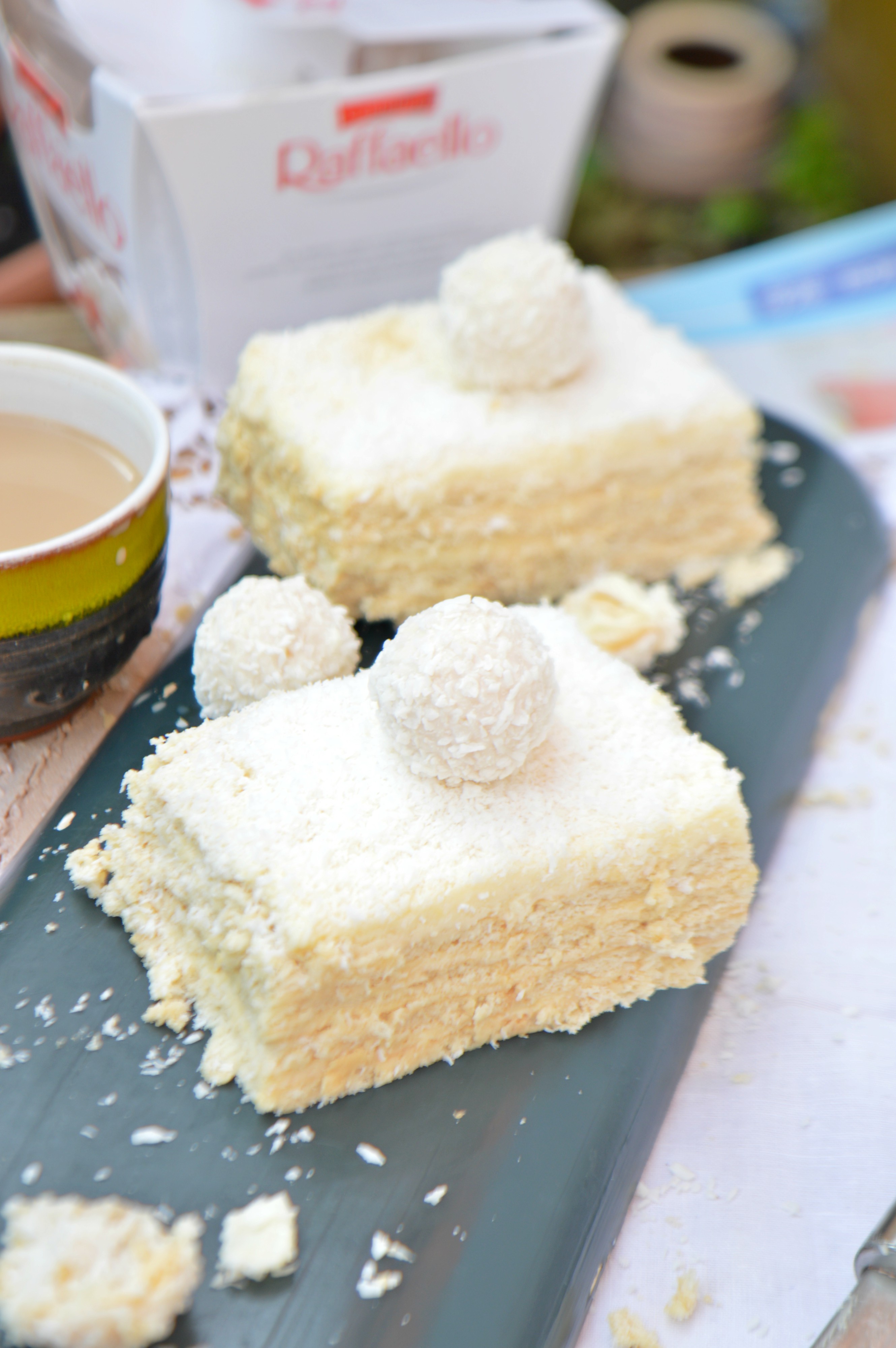 No Bake Raffaello Cake