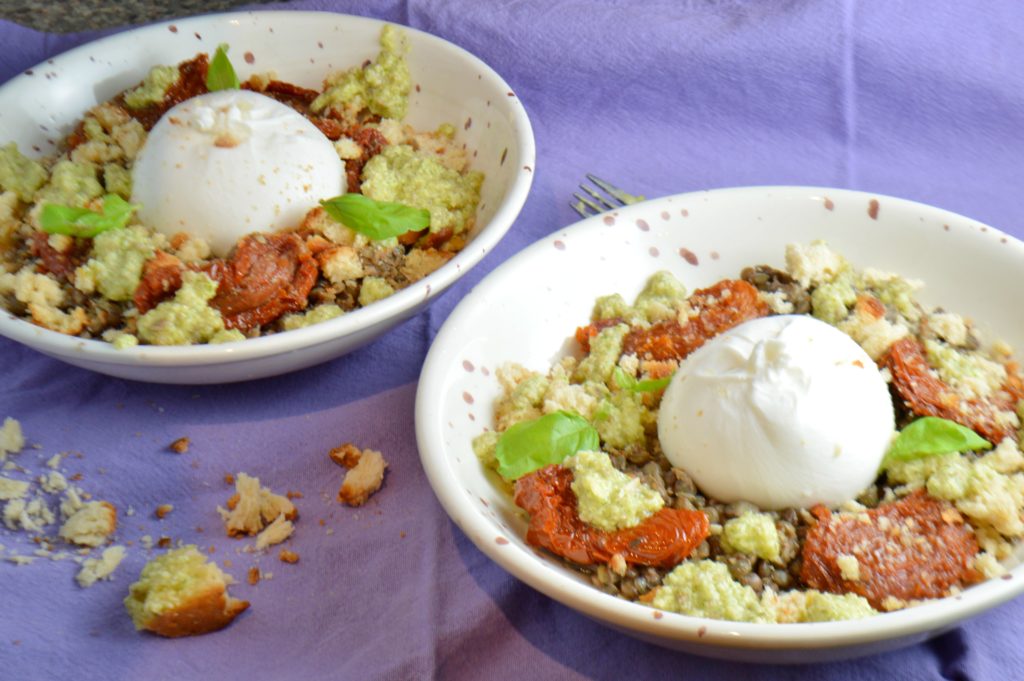 Burrata Lentil Salad