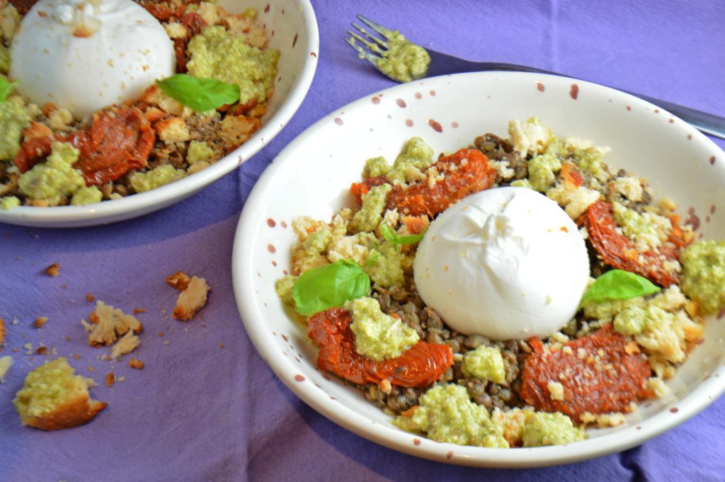 Burrata Lentil Salad
