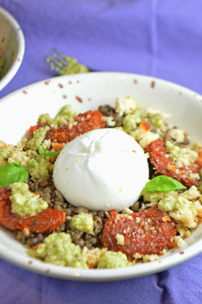Burrata Lentil Salad
