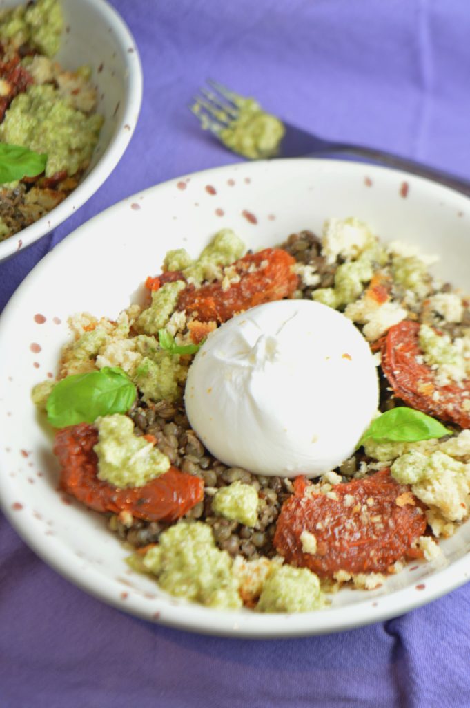 Burrata Lentil Salad