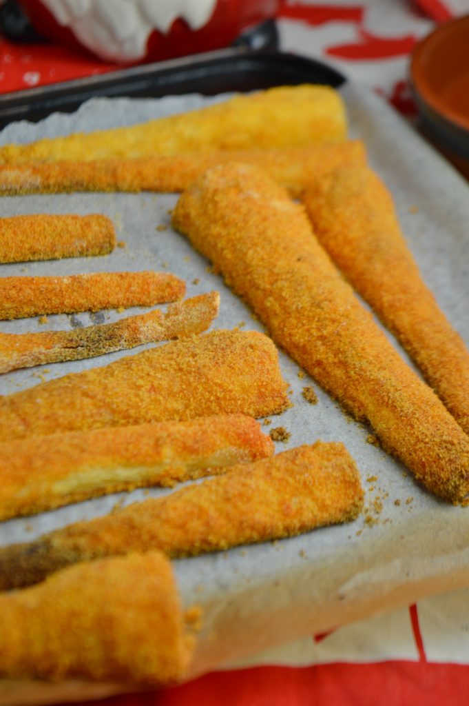 Roasted Polenta Parsnips