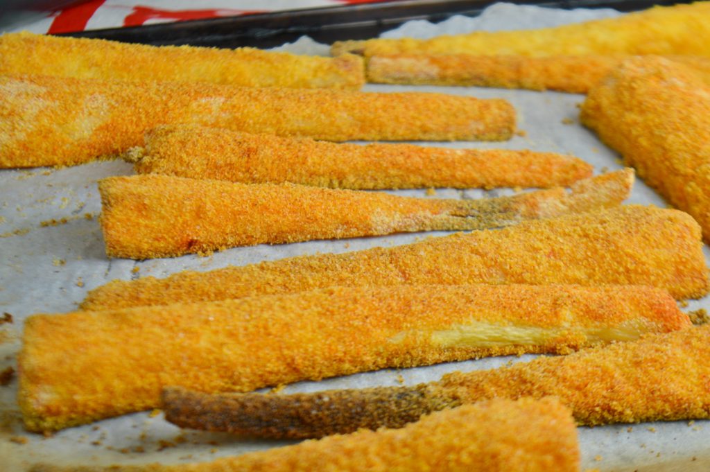 Roasted Polenta Parsnips