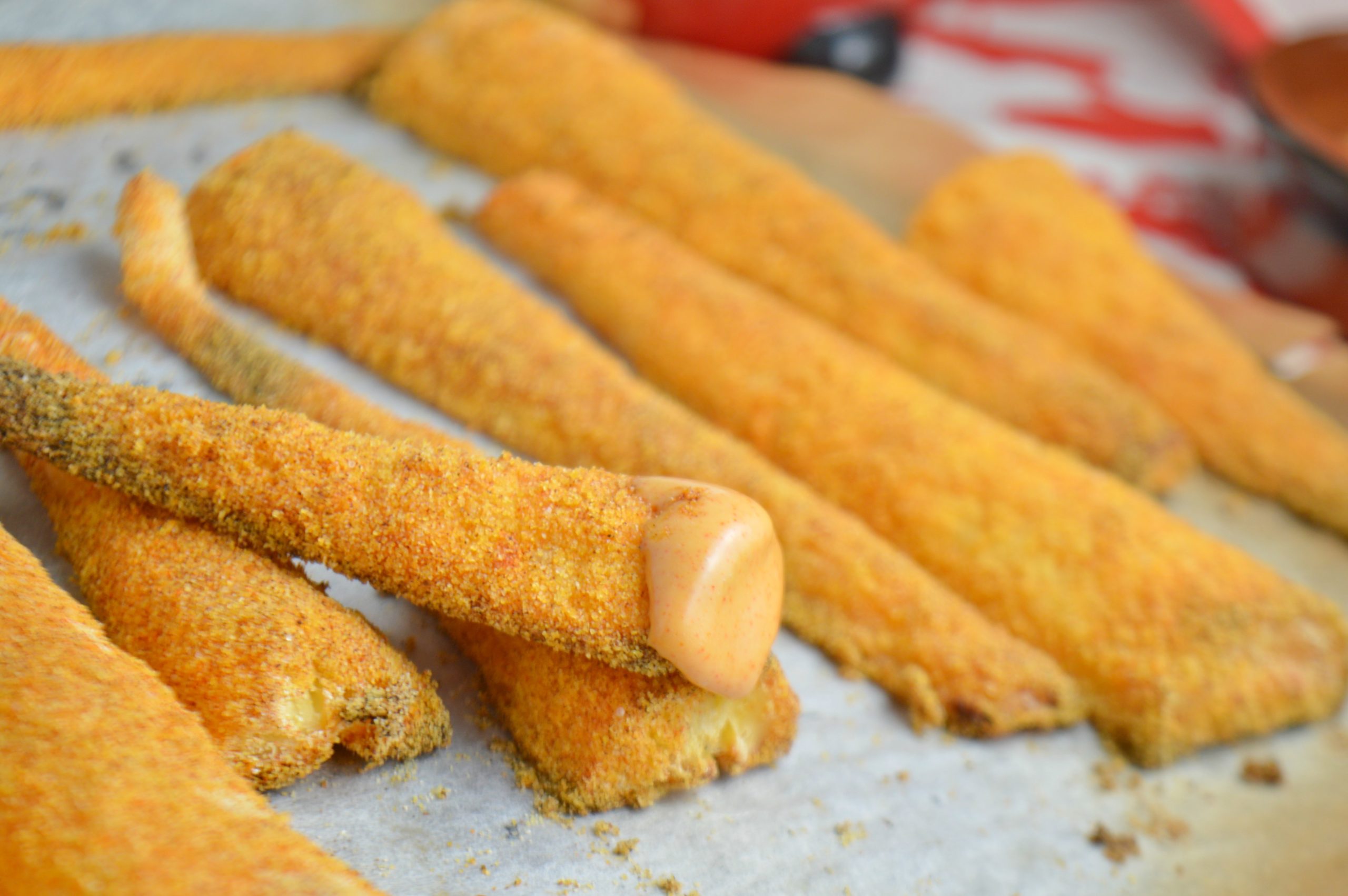 Roasted Polenta Parsnips