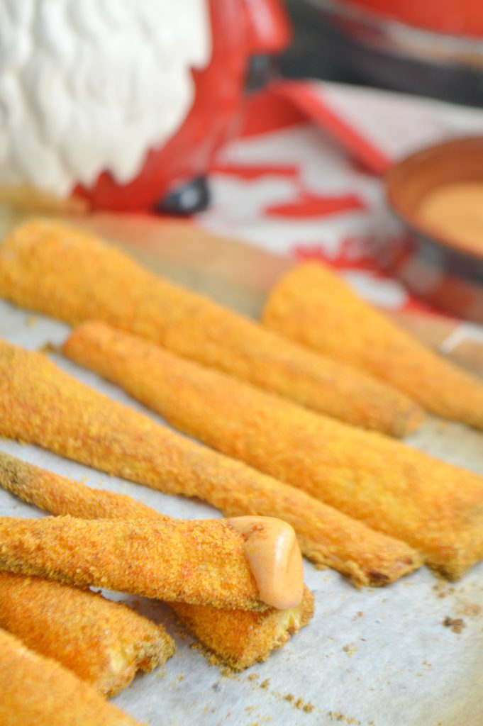 Roasted Polenta Parsnips