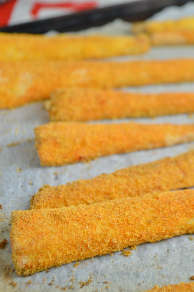 Roasted Polenta Parsnips
