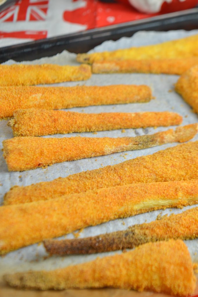 Roasted Polenta Parsnips