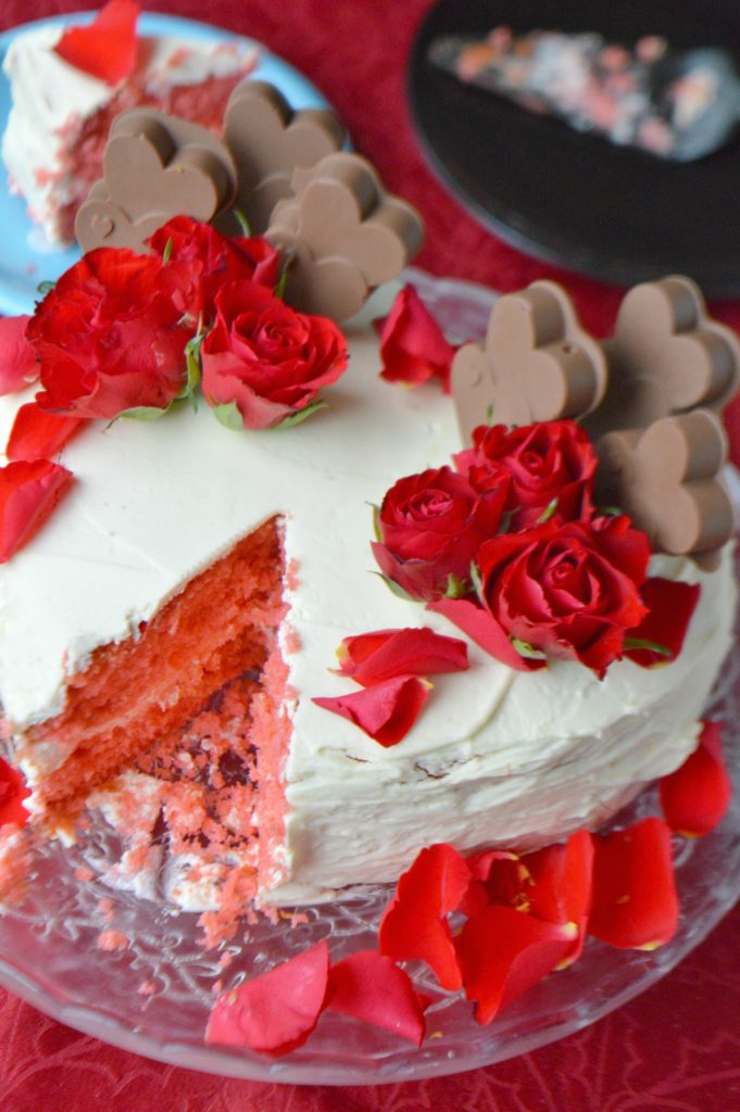 Valentine's Rose Cake