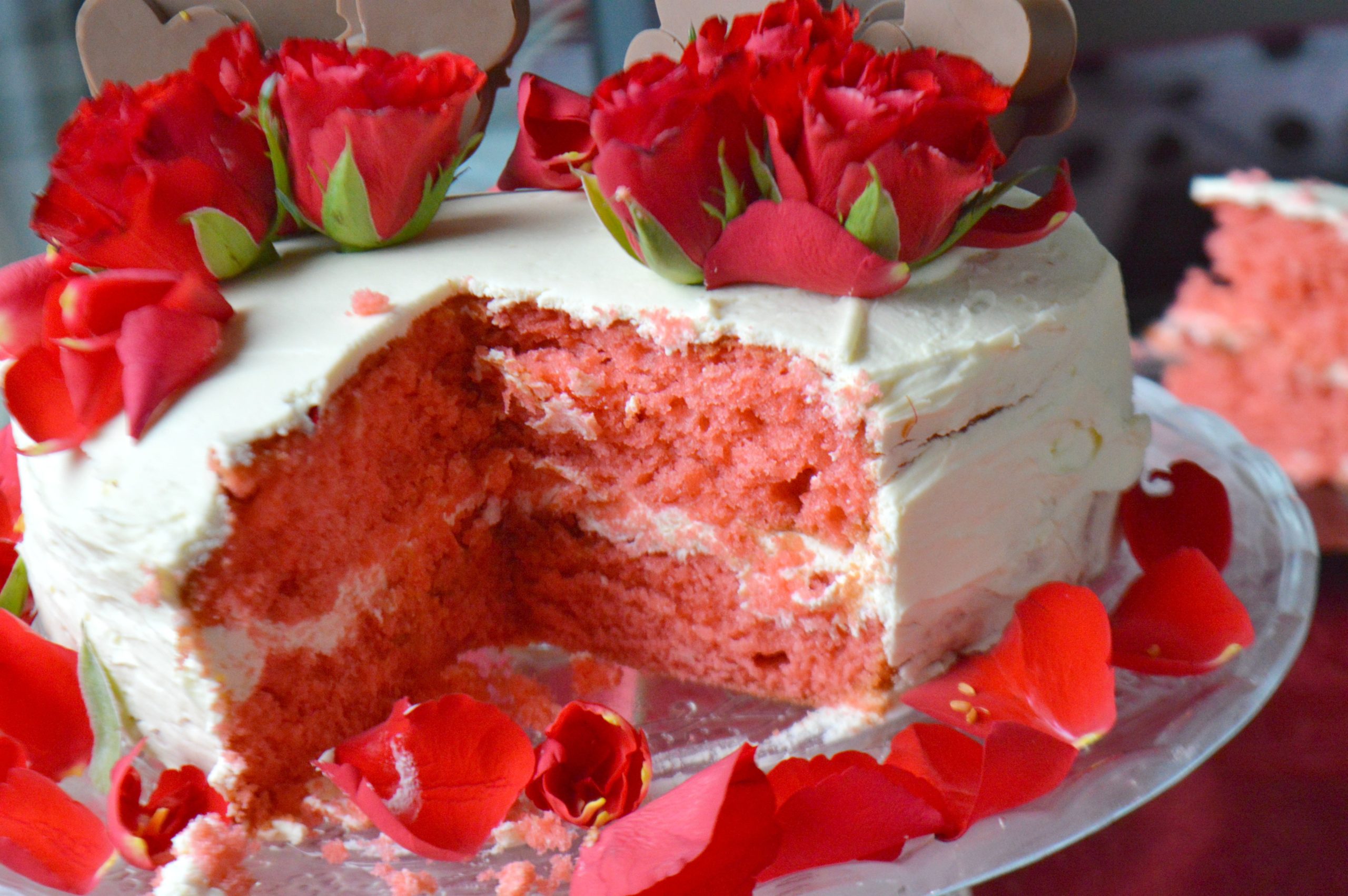 Valentine's Rose Cake