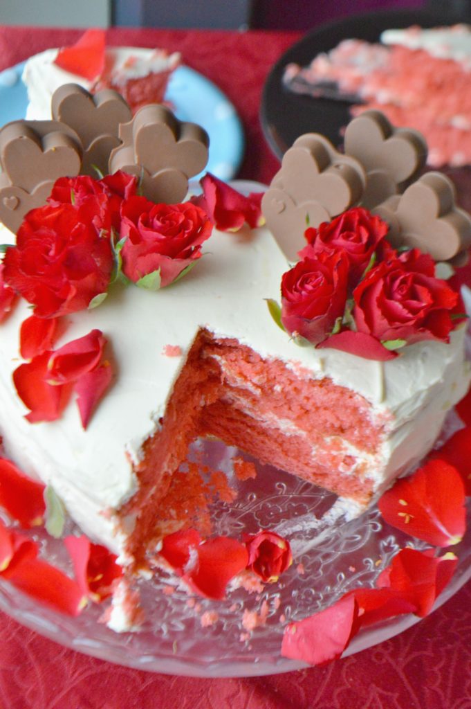 Valentine's Rose Cake