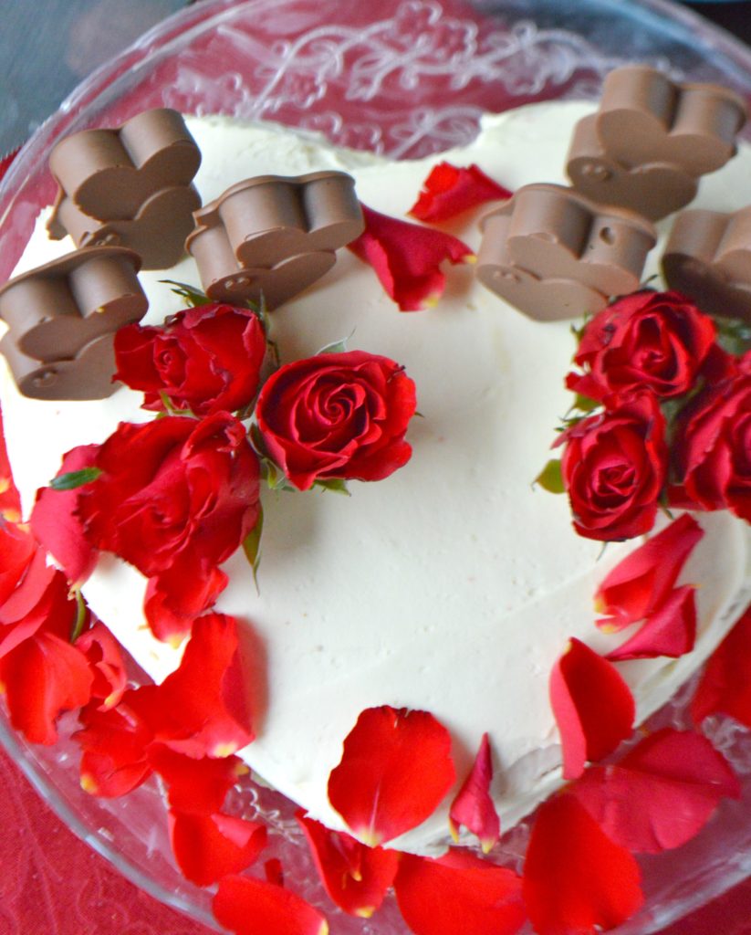 Valentine's Rose Cake