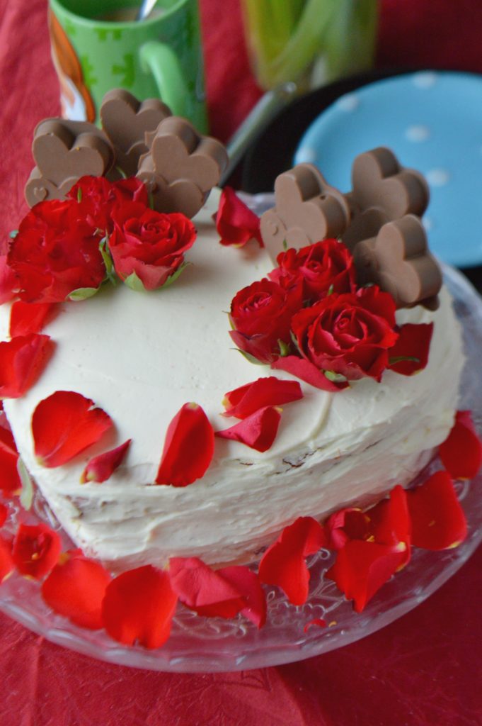 Valentine's Rose Cake