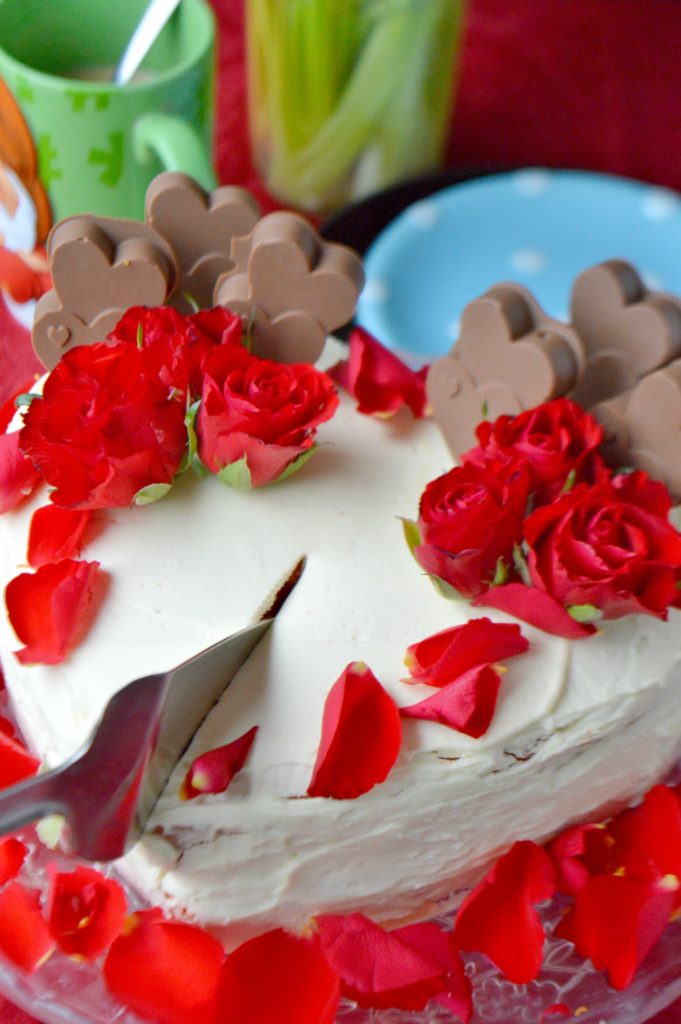 Valentine's Rose Cake