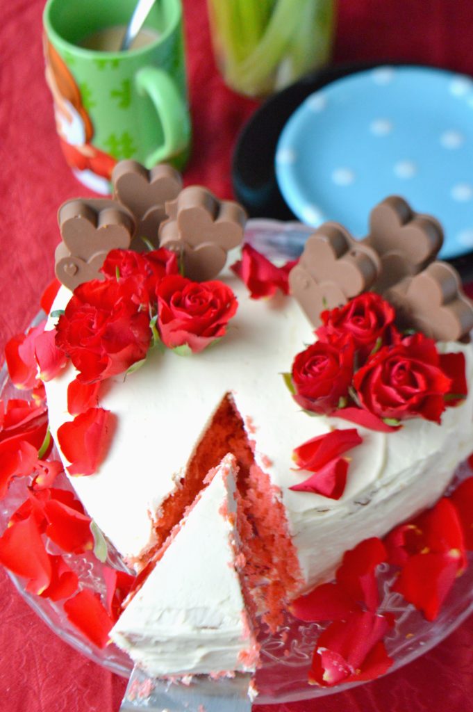 Valentine's Rose Cake