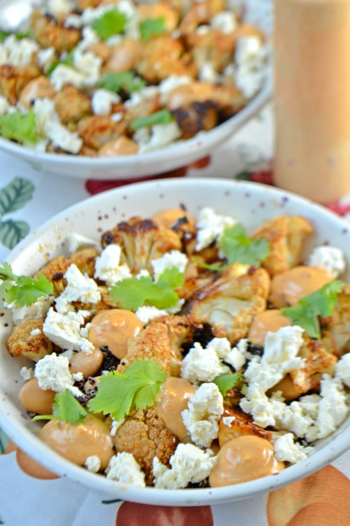 Spicy Roasted Cauliflower Salad