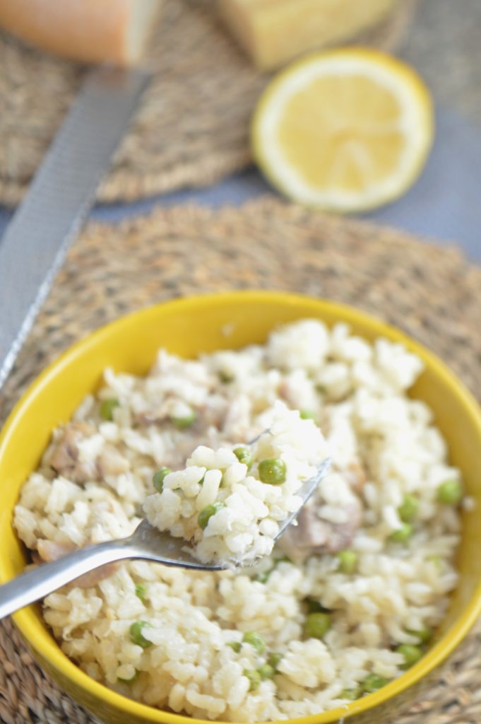 Creamy Chicken & Pea Risotto