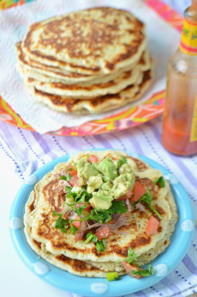 Mexican Style Carnitas Pancakes