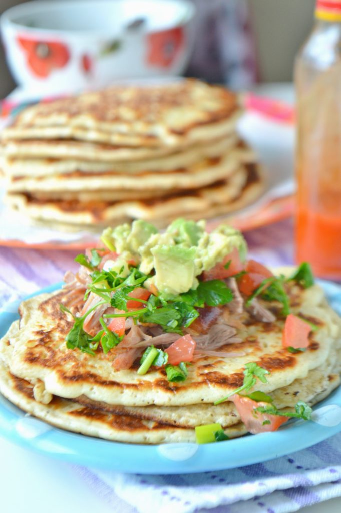 Mexican Style Carnitas Pancakes