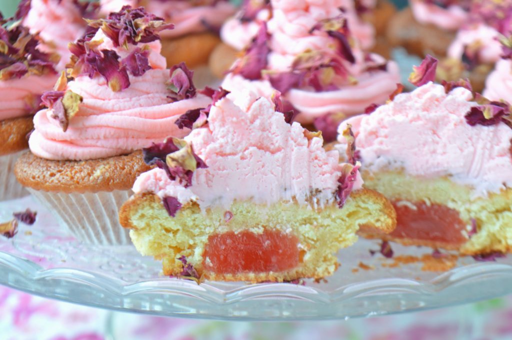 Turkish Delight & Rose Petals Cupcake