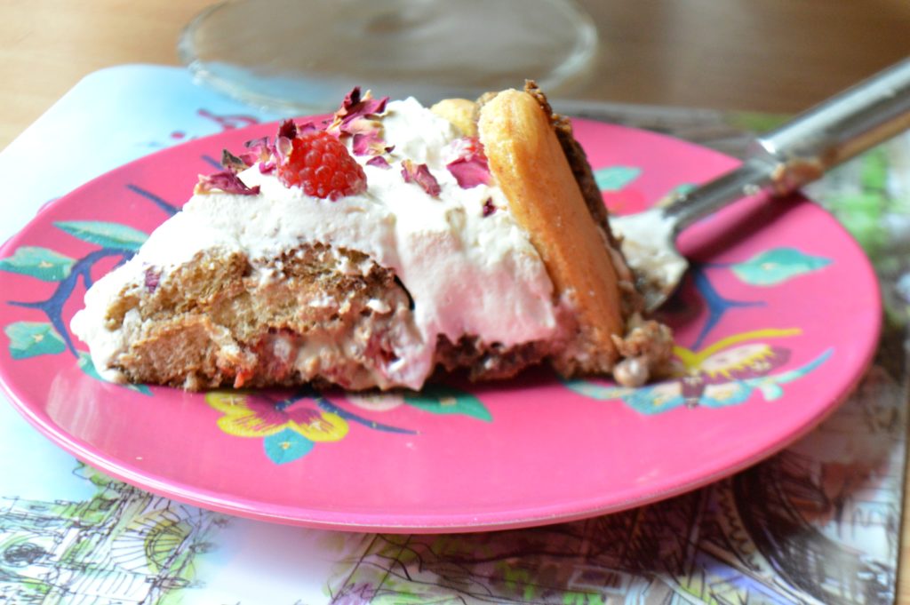 Raspberry Chocolate Charlotte Cake