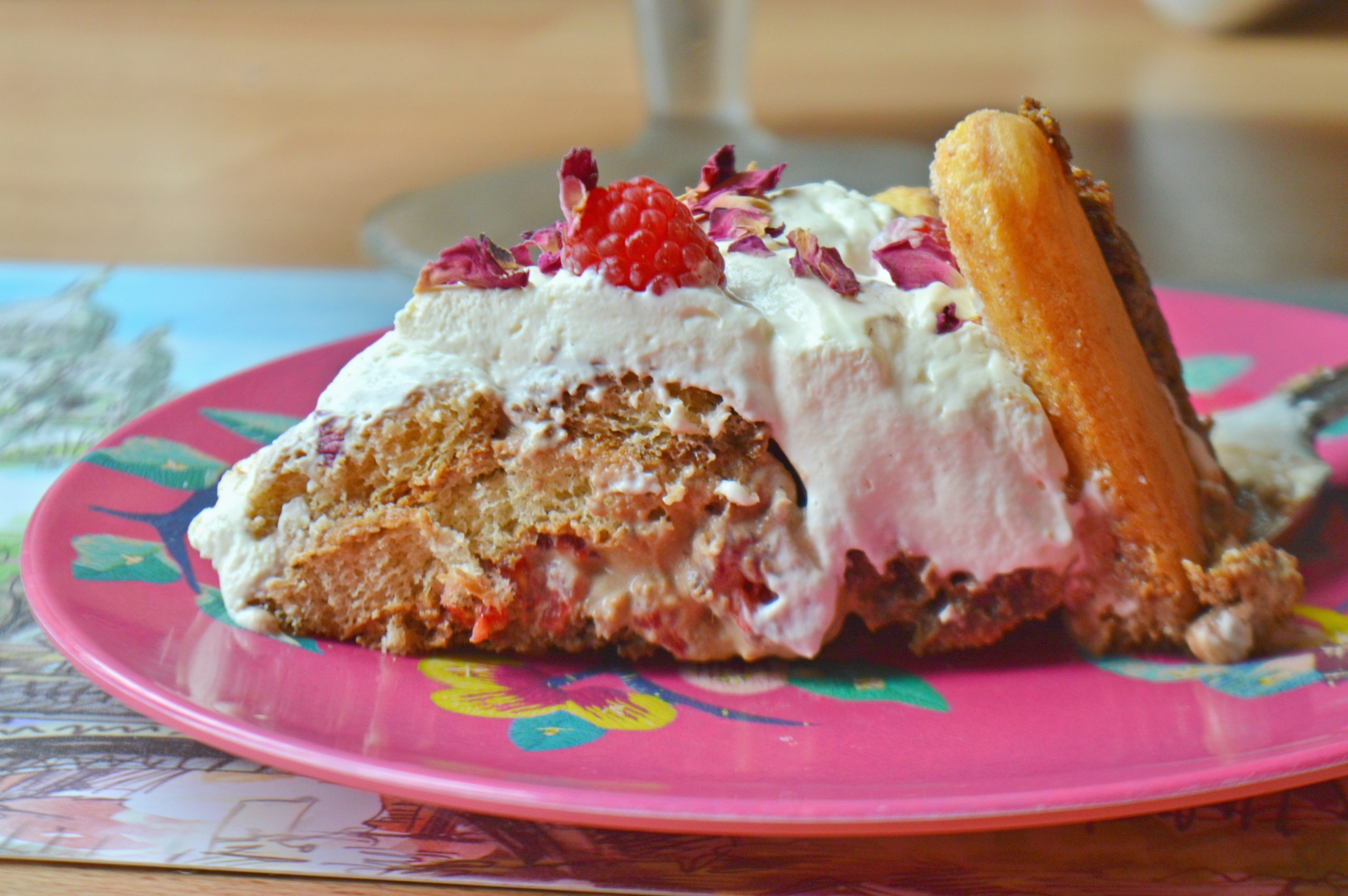 Raspberry Chocolate Charlotte Cake