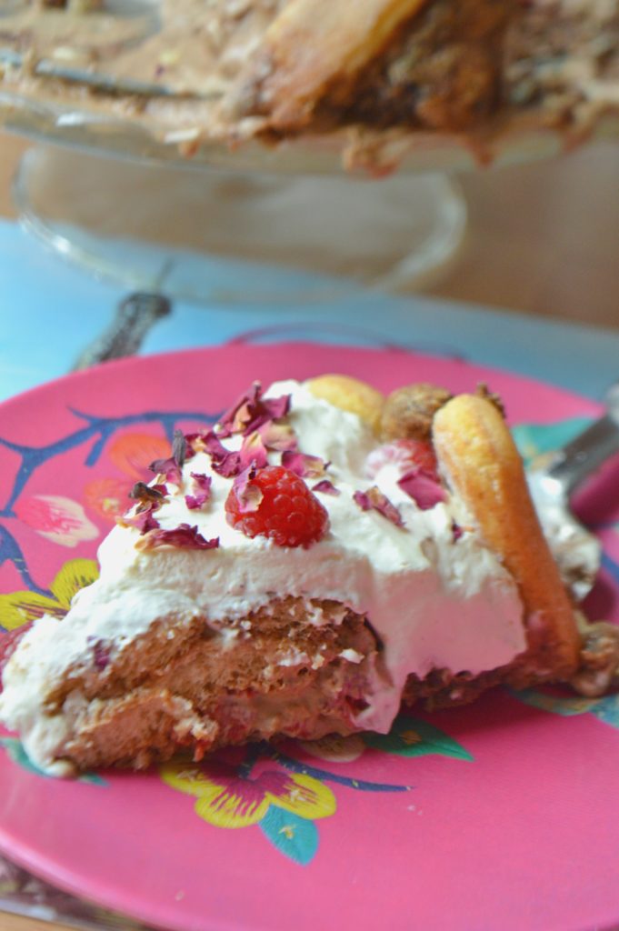 Raspberry Chocolate Charlotte Cake