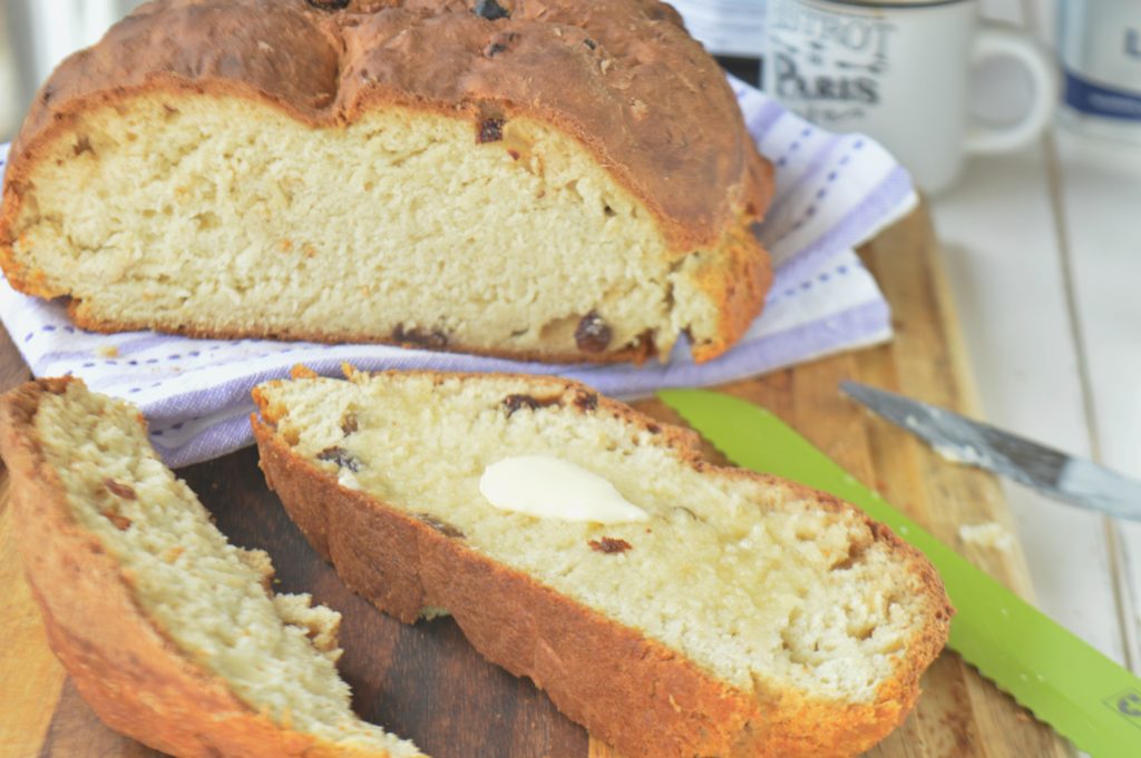 Irish Soda Bread with Raisins