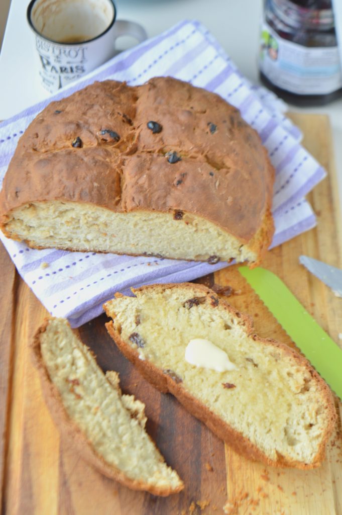 Irish Soda Bread with Raisins