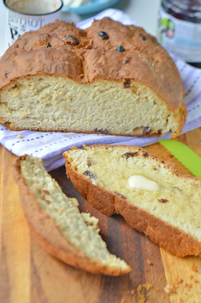 Irish Soda Bread with Raisins