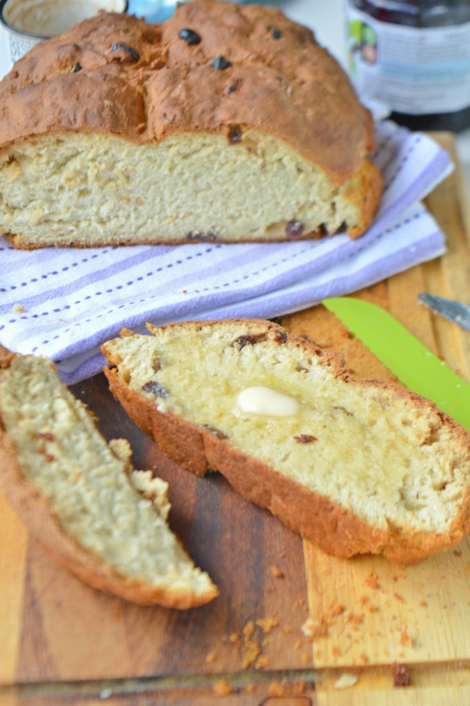 Irish Soda Bread with Raisins