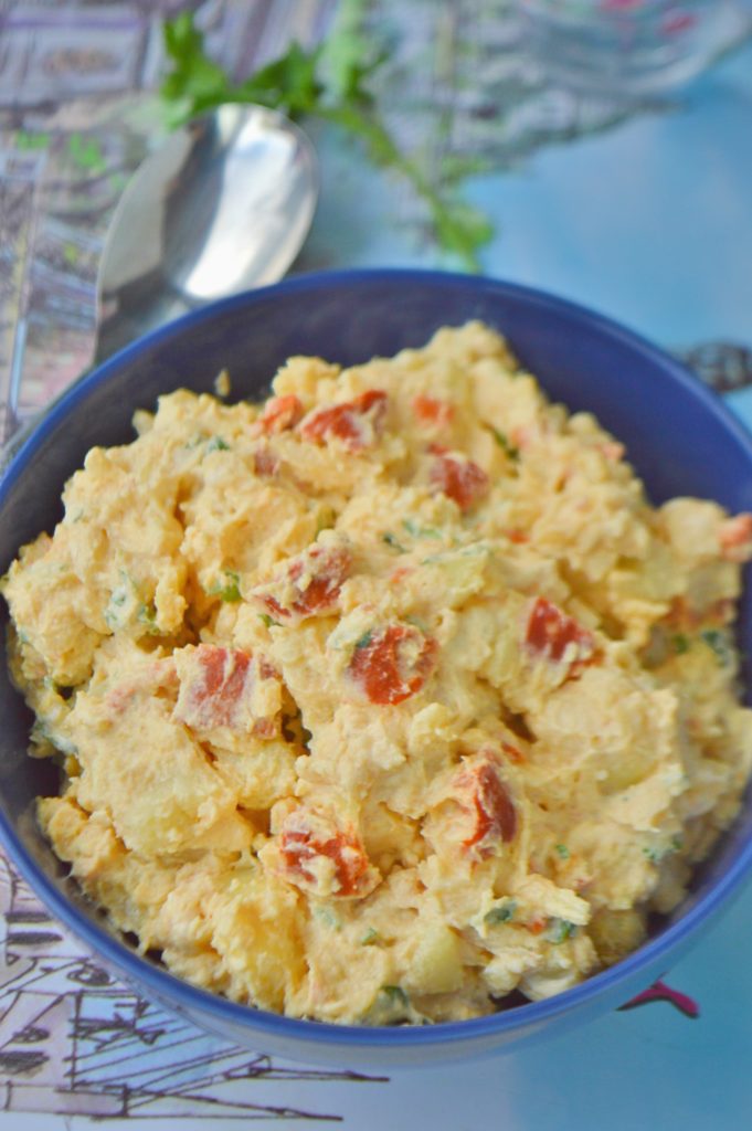 Potato Chorizo Salad with Mustard Dressing