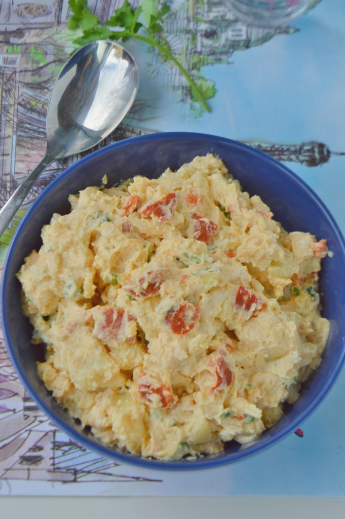 Potato Chorizo Salad with Mustard Dressing
