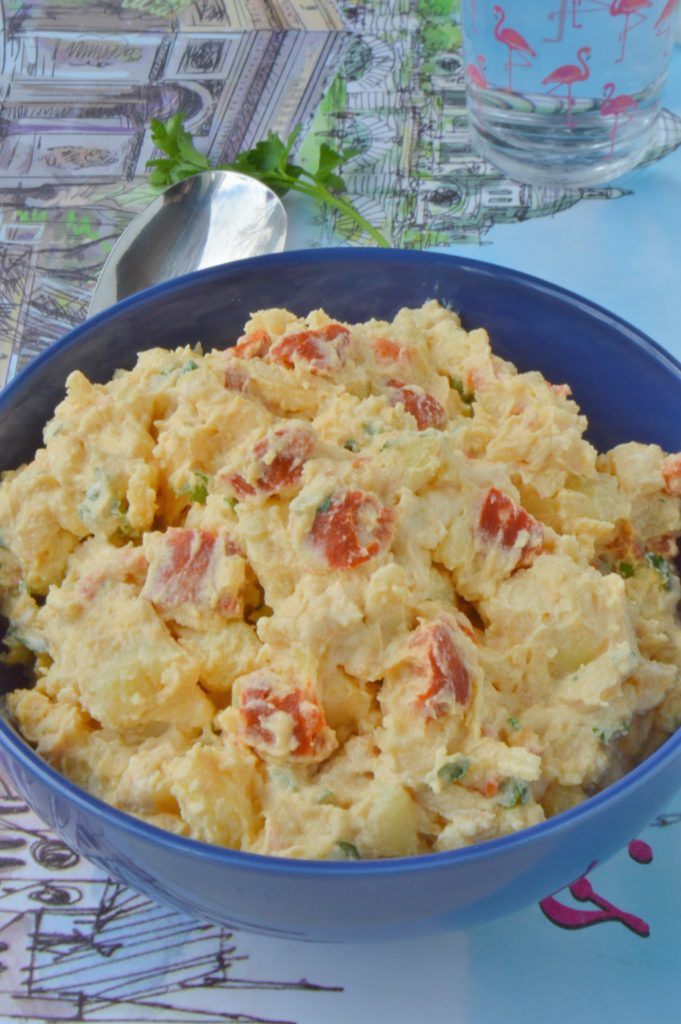 Potato Chorizo Salad with Mustard Dressing