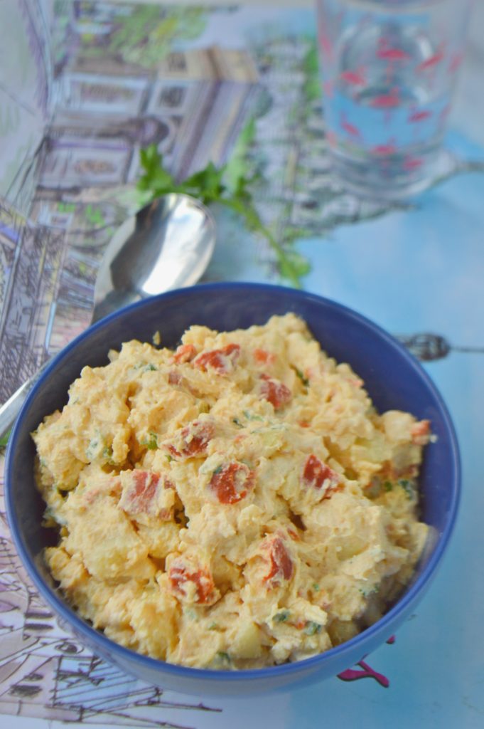 Potato Chorizo Salad with Mustard Dressing