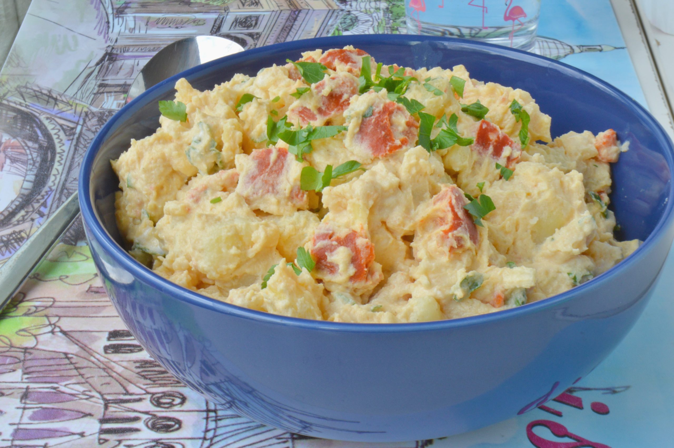 Potato Chorizo Salad with Mustard Dressing
