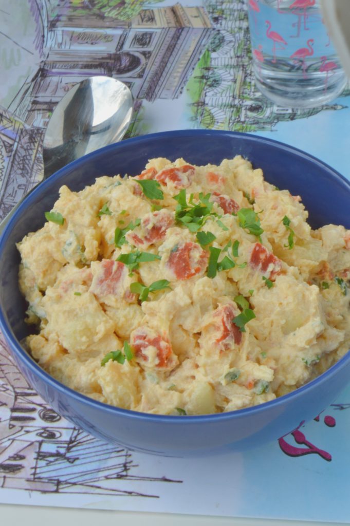 Potato Chorizo Salad with Mustard Dressing