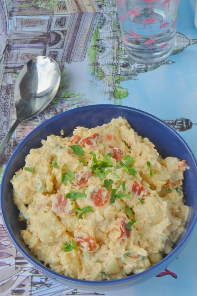 Potato Chorizo Salad with Mustard Dressing
