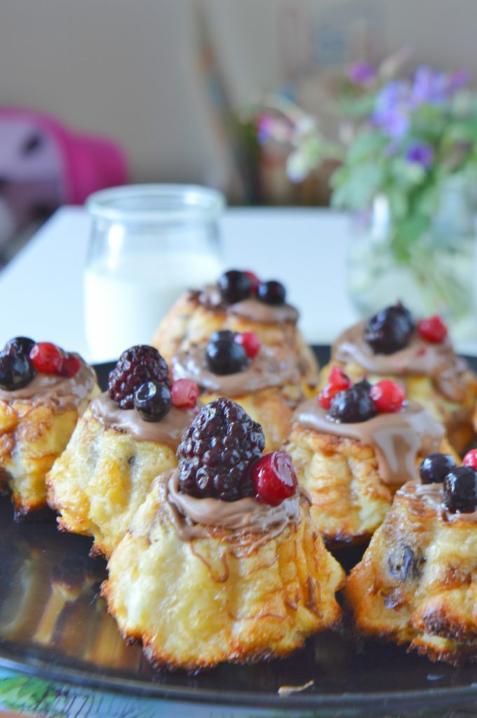 Leftover Easter Bread Cakes with Berries
