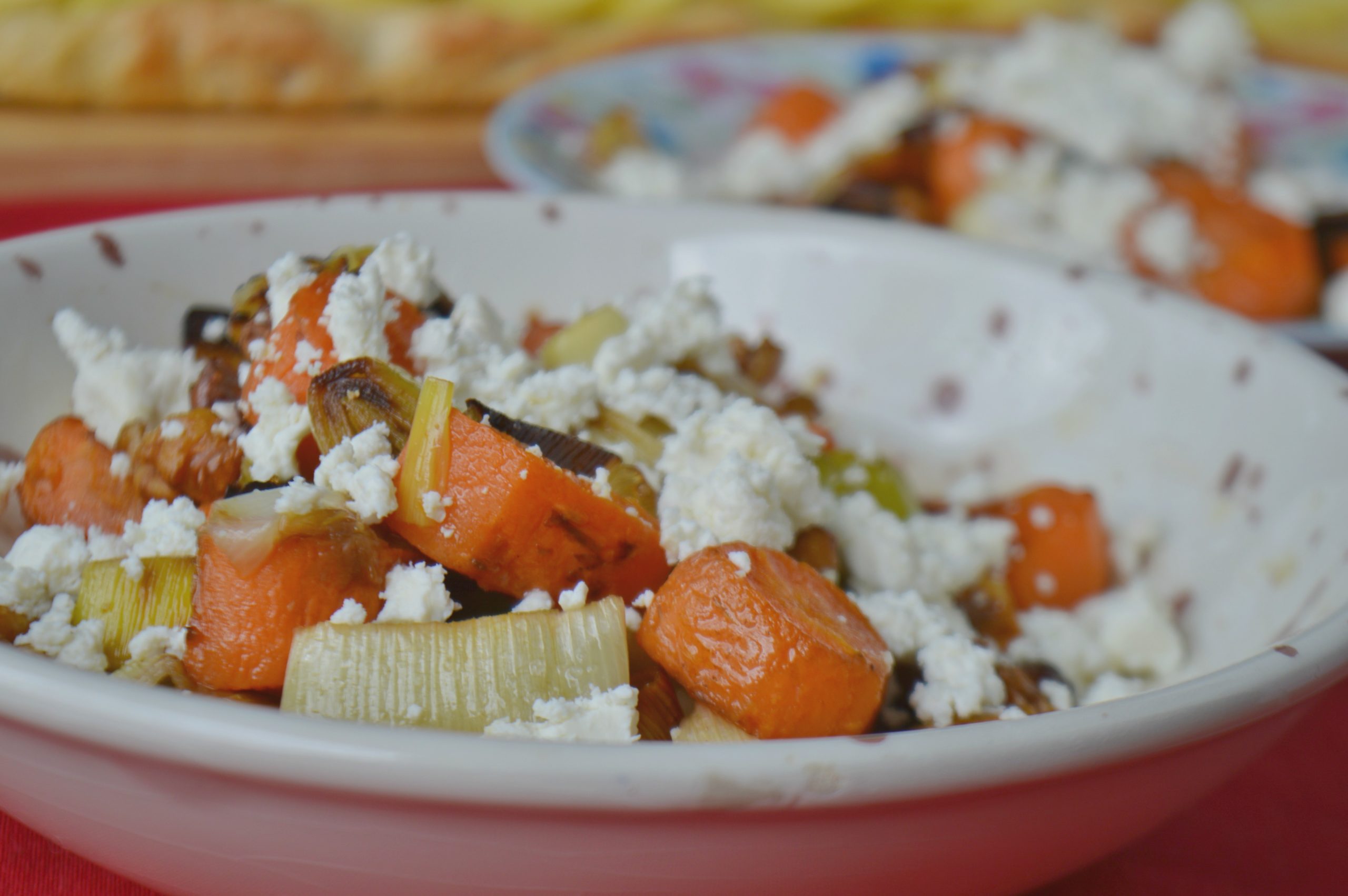 Roasted Leek & Carrot Salad