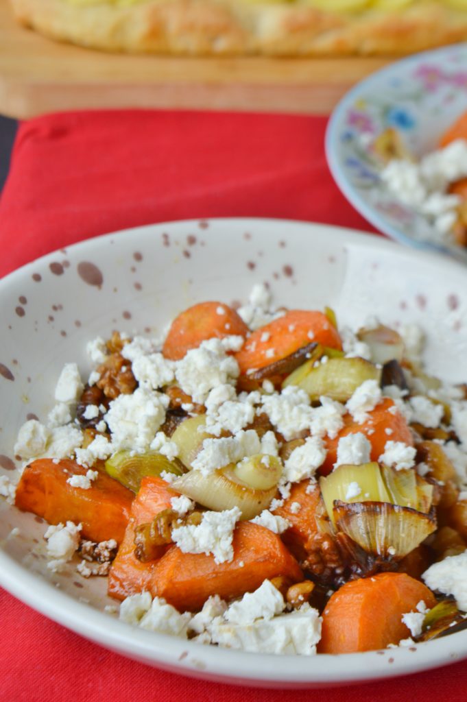 Roasted Leek & Carrot Salad