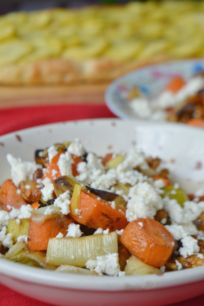 Roasted Leek & Carrot Salad