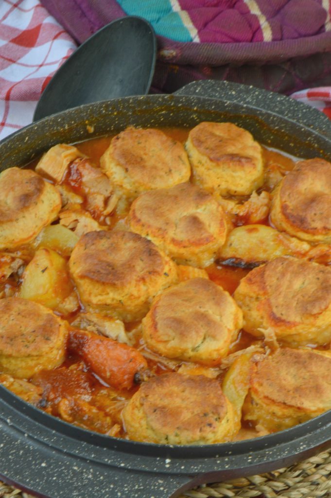 Leftover Pork & Biscuits