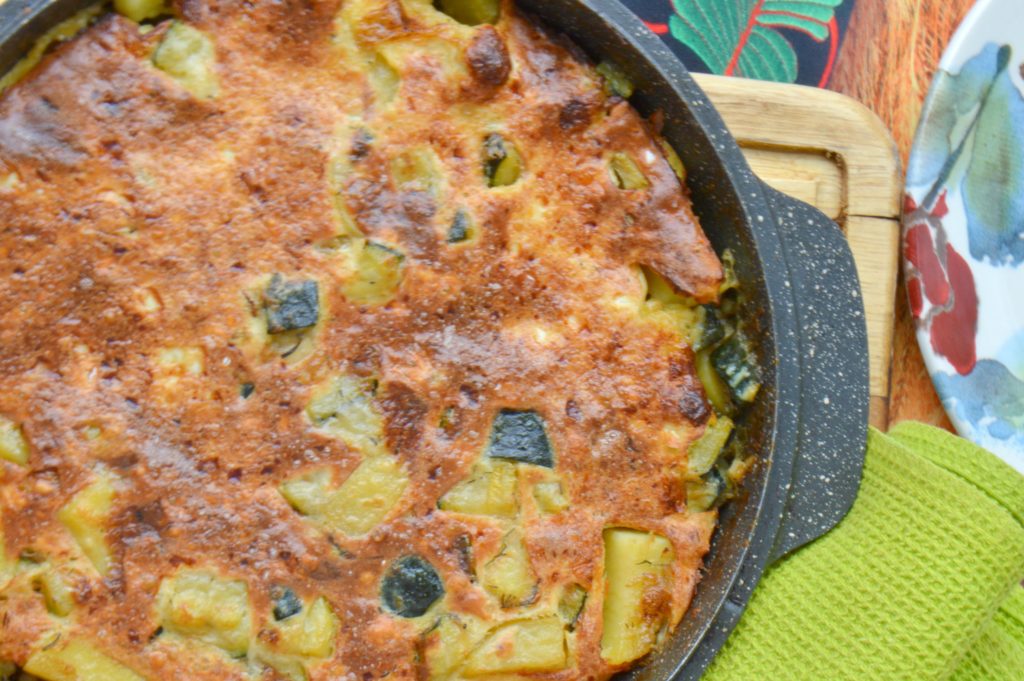 Cheesy Zucchini & Potatoes Bake