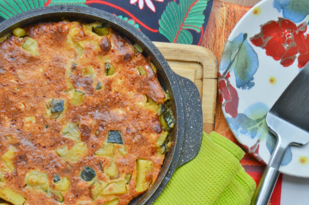 Cheesy Zucchini & Potatoes Bake