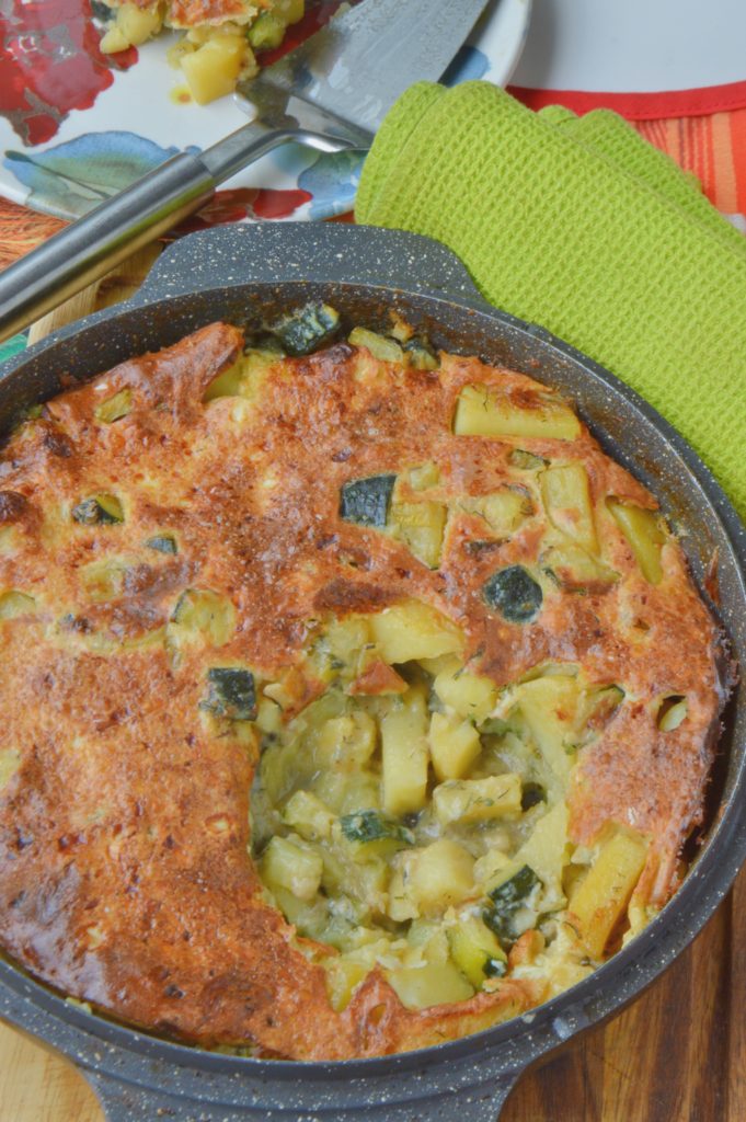 Cheesy Zucchini & Potatoes Bake