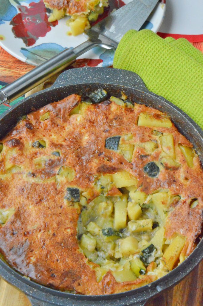 Cheesy Zucchini & Potatoes Bake