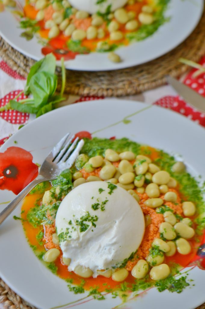 Burrata Broad Bean Salad